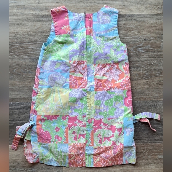 Lilly Pulitzer Size 4 Patchwork Shift With Pockets and Side Bows - Picture 2 of 7